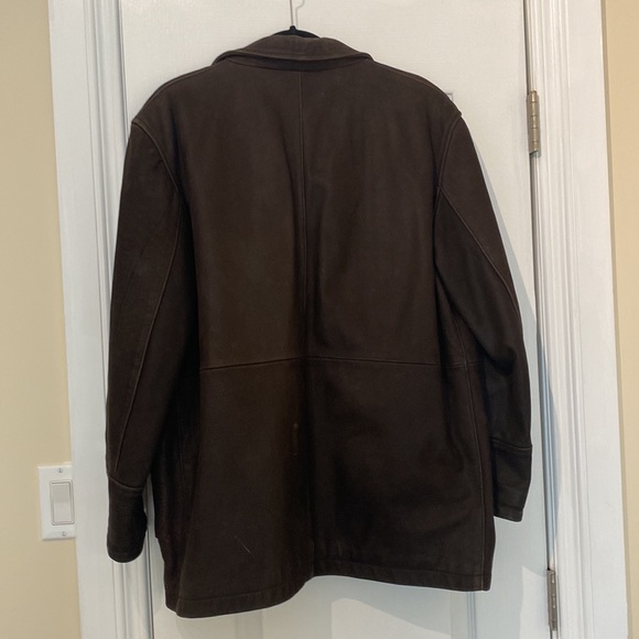 Very Rare Leather BURBERRY Field Jacket (approx Size L) - Picture 6 of 6